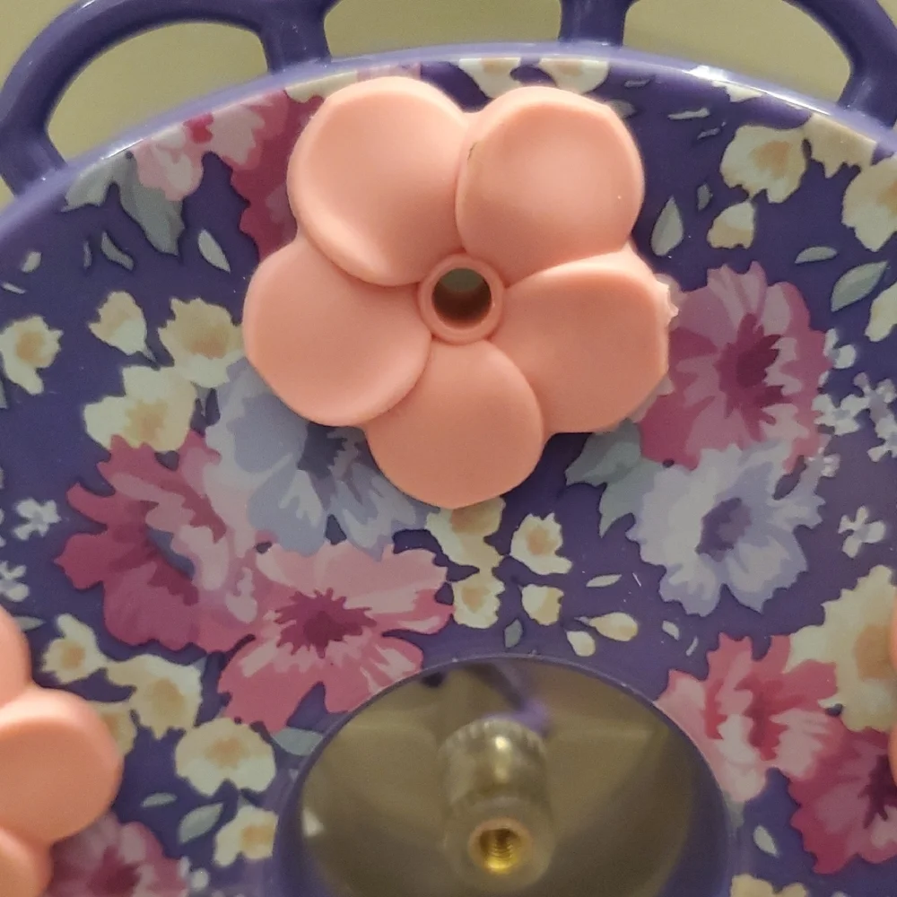 2 Floral Purple Hummingbird Feeder